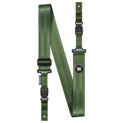 AMUMU® SNAPLOCK⢠Pro Amy Green Guitar Strap - Ultimate Security & Durability for Dynamic Performance SNPL-PRO-NY-AGN
